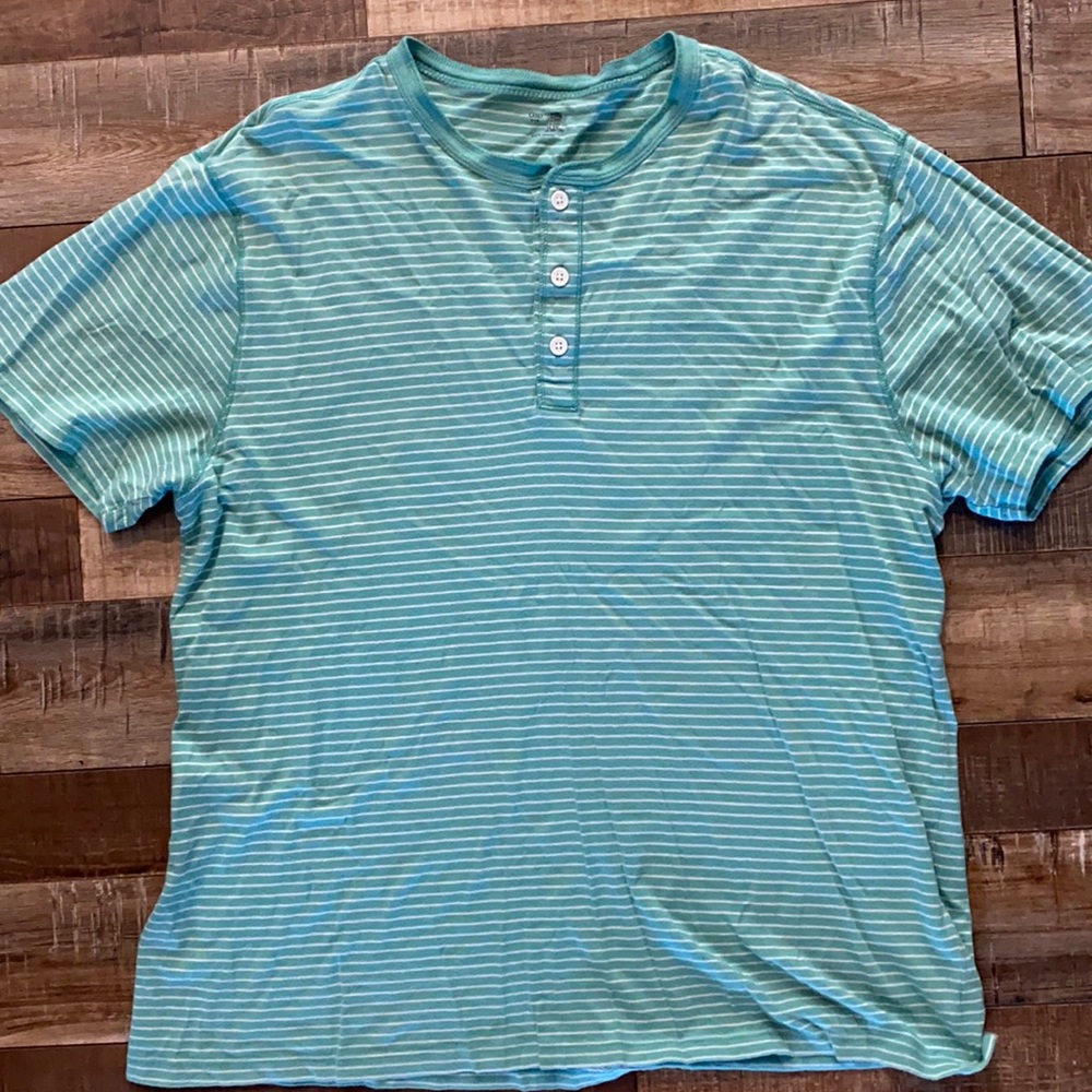 GAP mint green striped T-shirt